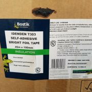 20X Aluminium Silver Tape Bright Foil Tape 100Mmx45m Self-Adhesive Bostik T303