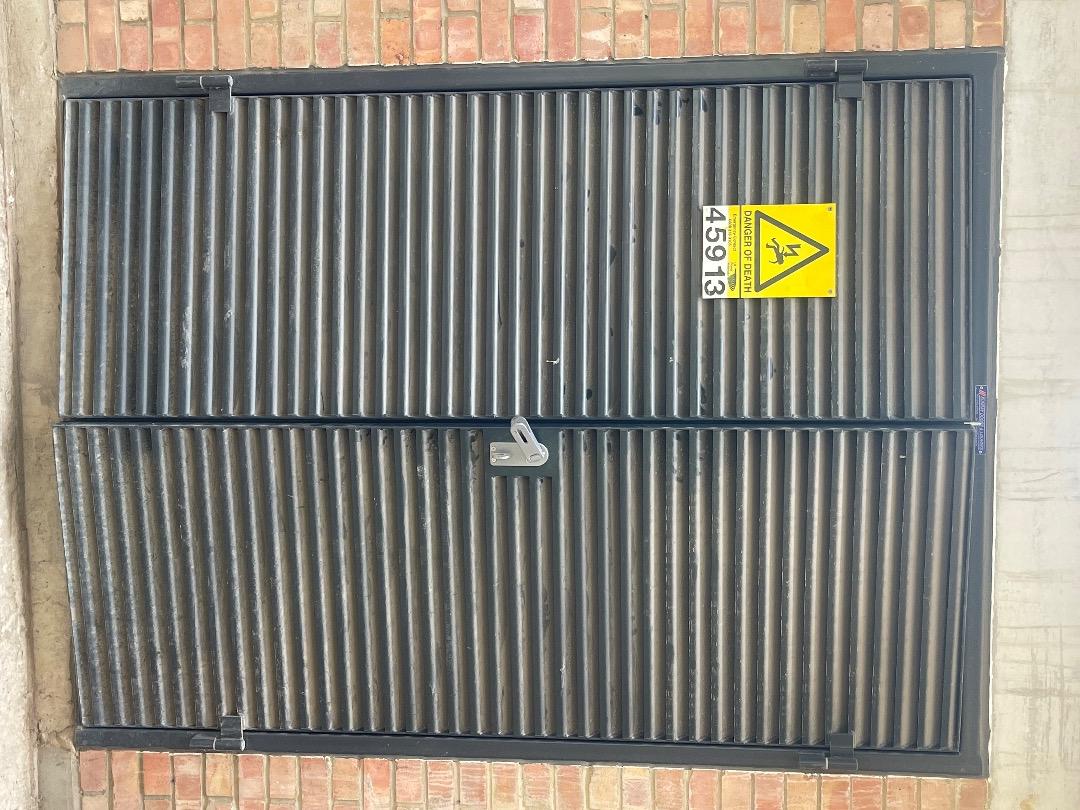 Sunray Louvre Substation Door - Metal Grill Door - Door 1480 X 2035 UKPN