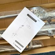 Chrome Bathstore Metro Thermostatic Shower System / Dual Head Mixer Set New in Box RRP £190